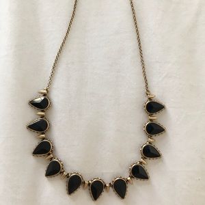Lucky Brand black and gold statement necklace